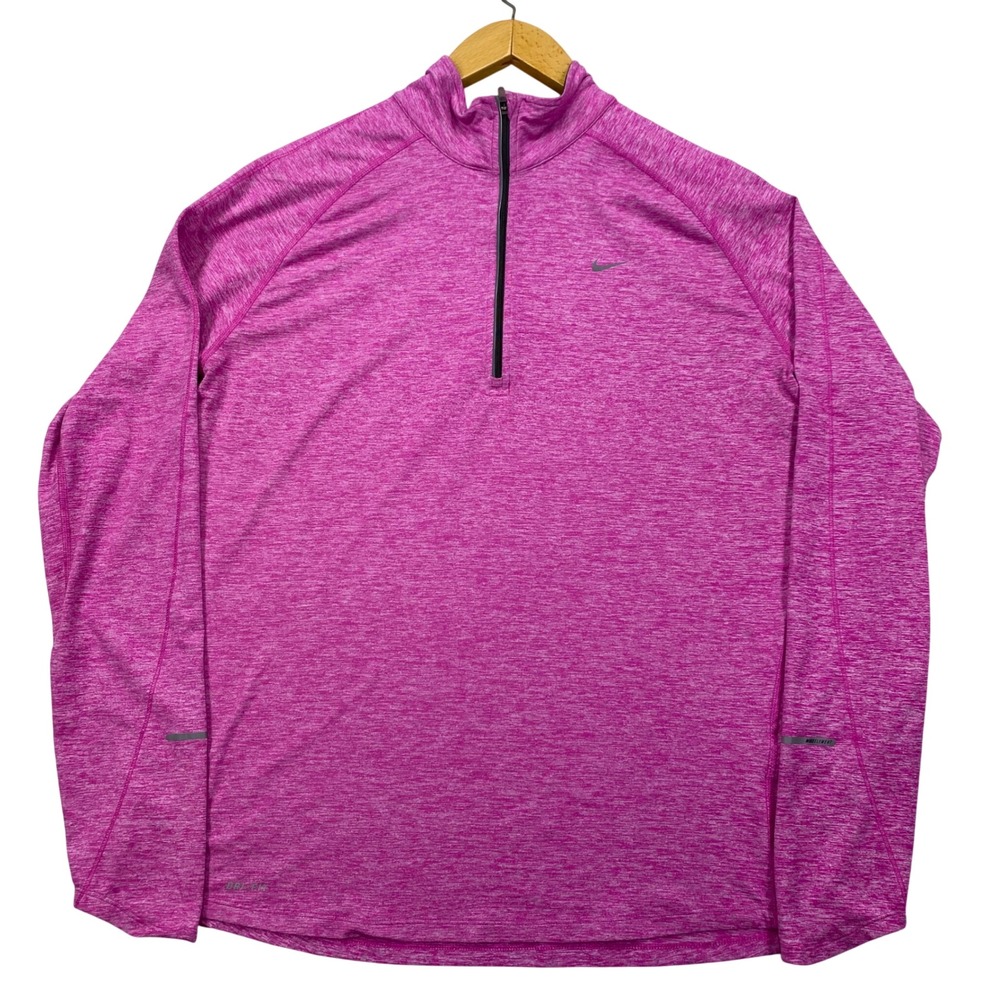 Nike Dri-FIT Element Quarter Zip Pullover Womens XL Pink   602677-677